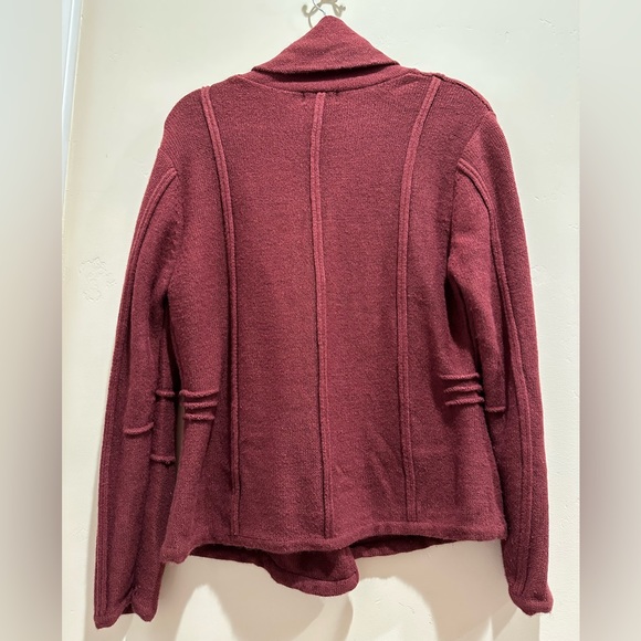 Burgundy Large Sweater By Through The Country Door - Picture 2 of 4